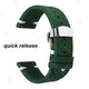 Green, White Stitching