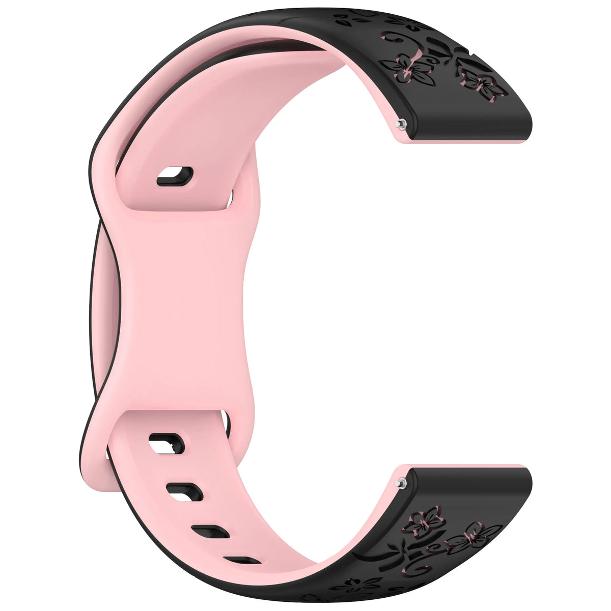 Huawei Watch & Watch GT Floral Engraved Silicone Band