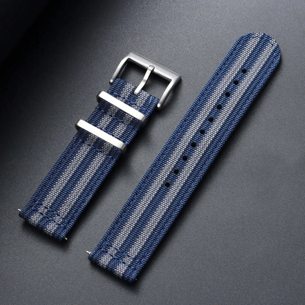Amazfit Nylon Ribbed Watch Band Quick Release Sport Strap For Smartwatch