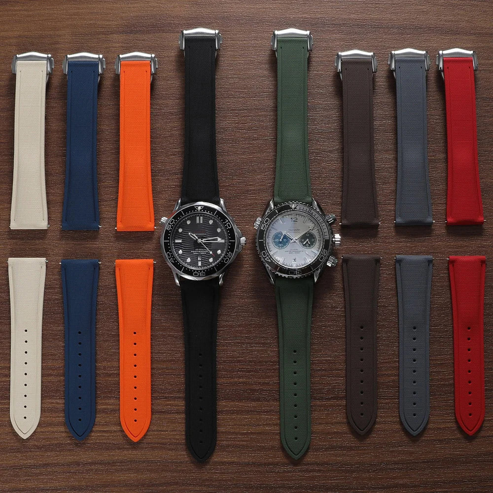 TicWatch Pro 3, E3 & GTH Sailcloth-Texture FKM Rubber Band