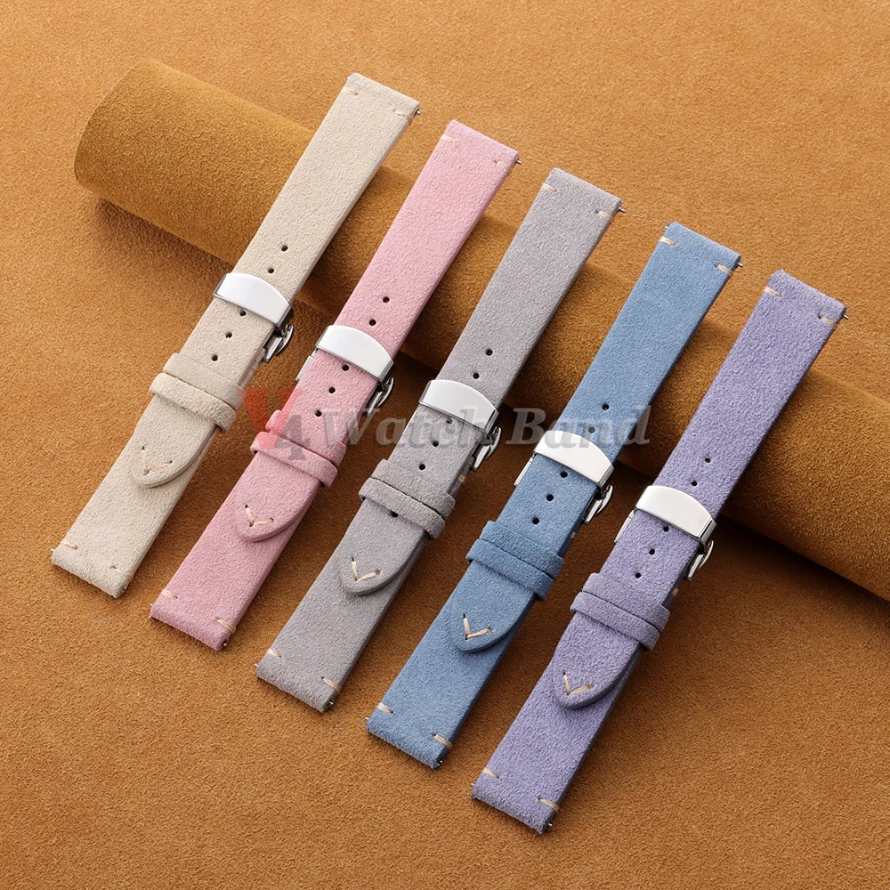 Motorola Moto Watch Vintage Suede Band with Butterfly Clasp