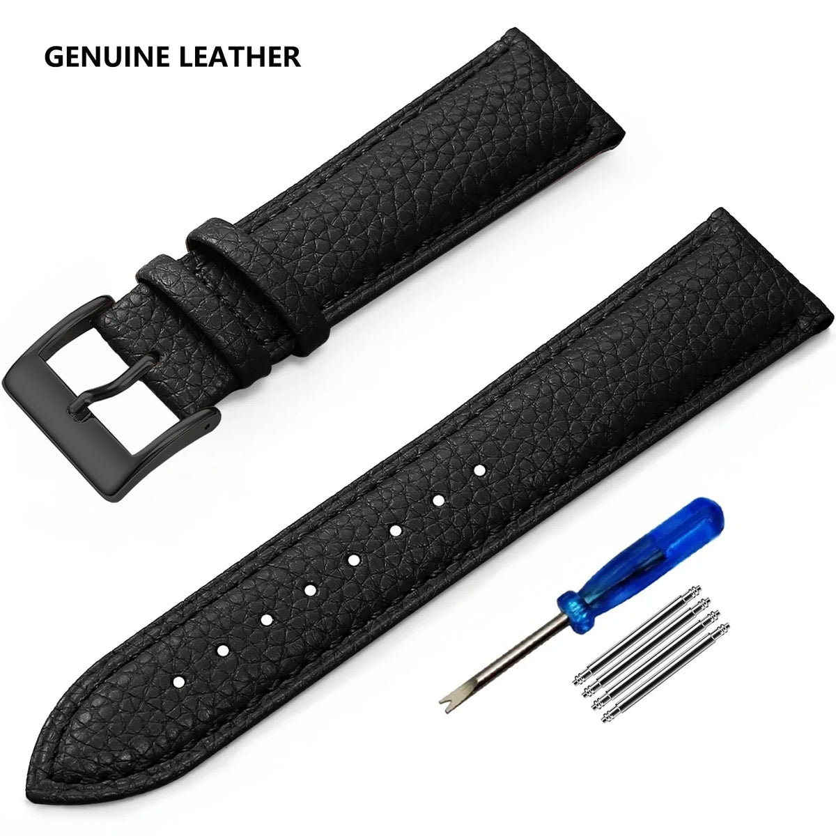 OnePlus Watch Grained Leather Band, Spring Bars & Tool