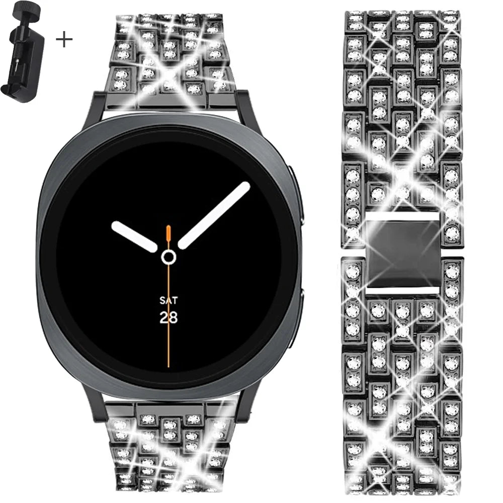 Samsung Galaxy Diamond Stainless Watch Band - Watch8/Watch8 Classic/Watch9