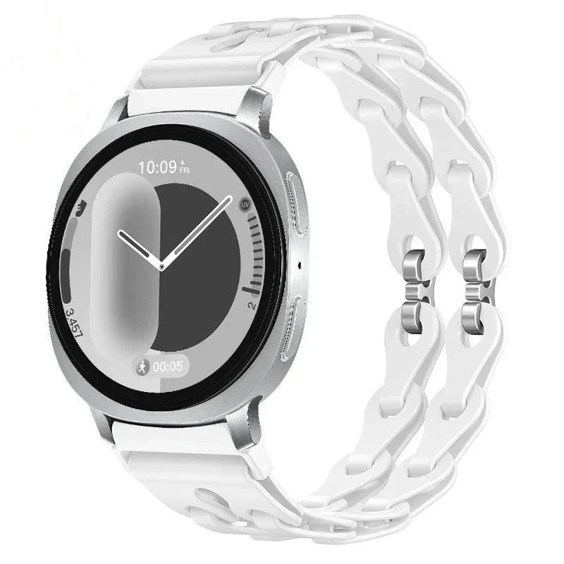 Samsung Galaxy Silicone Chain Watch Band – Watch8/Watch8 Classic/Watch9/Ultra/Ultra2 Multi