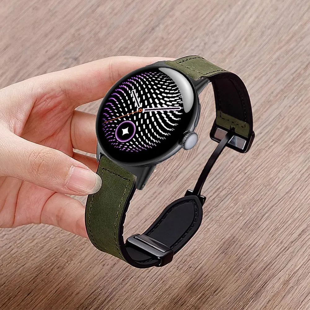 Google Pixel Watch Magnetic Leather & Silicone Band