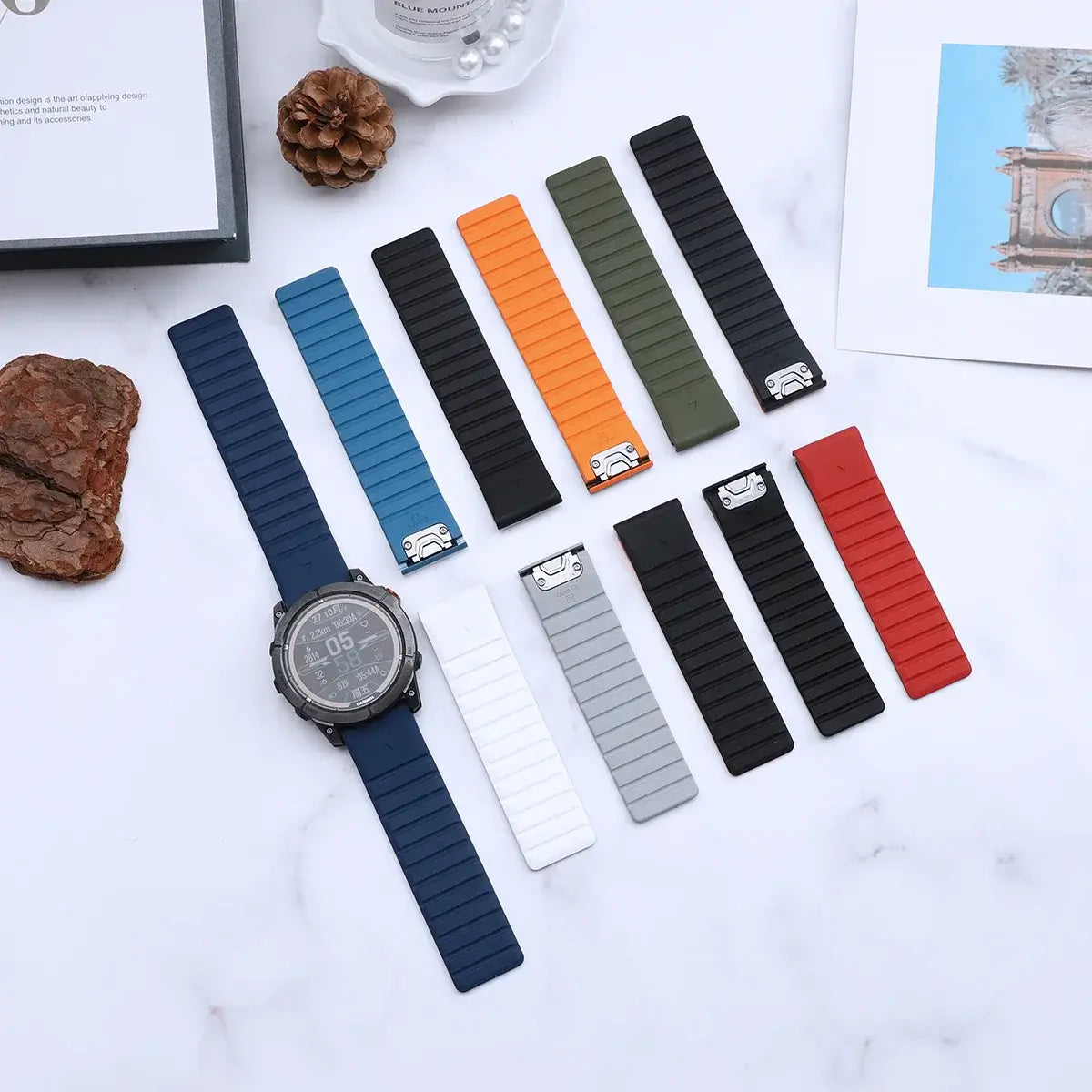 Garmin Magnetic Silicone Band - Durable QuickFit Strap