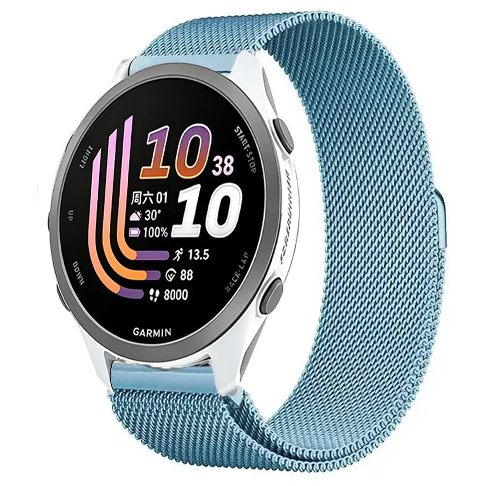 Garmin Milanese Smartwatch Band - Magnetic Metal Strap