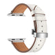 silver button white