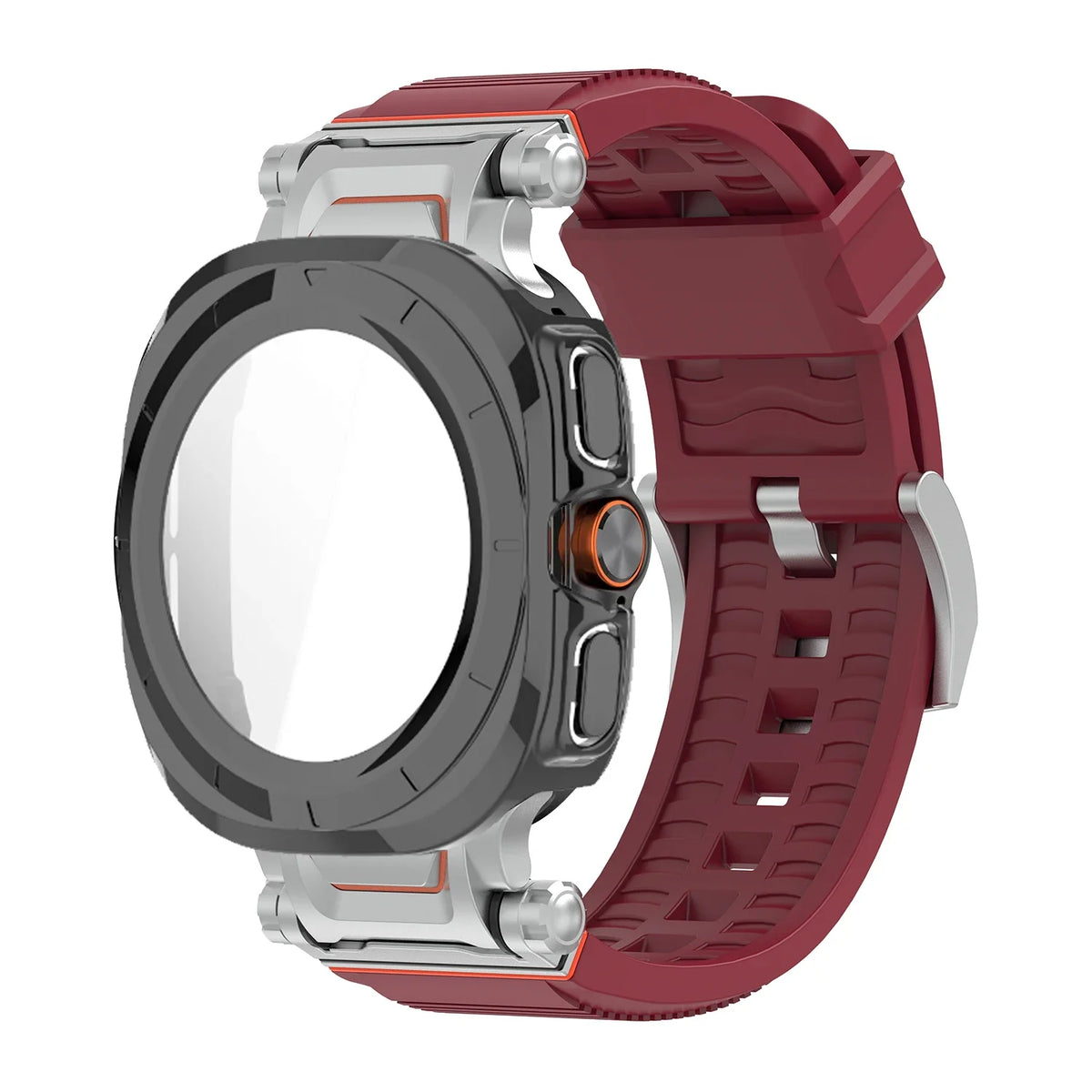 Samsung Galaxy Ultra/Ultra2 Silicone Sport Watch Band - Acrylic Case