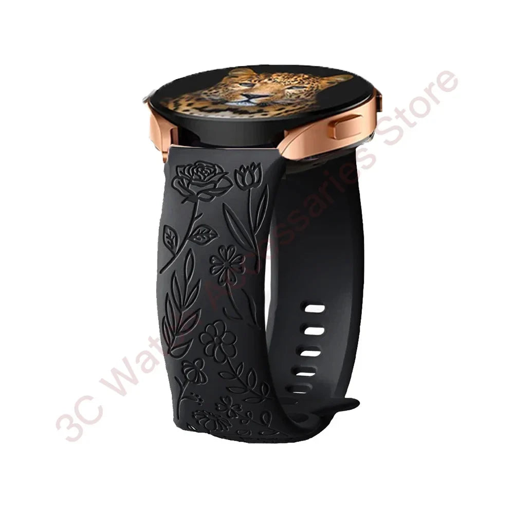 OnePlus Watch Rose Engraved Silicone Band