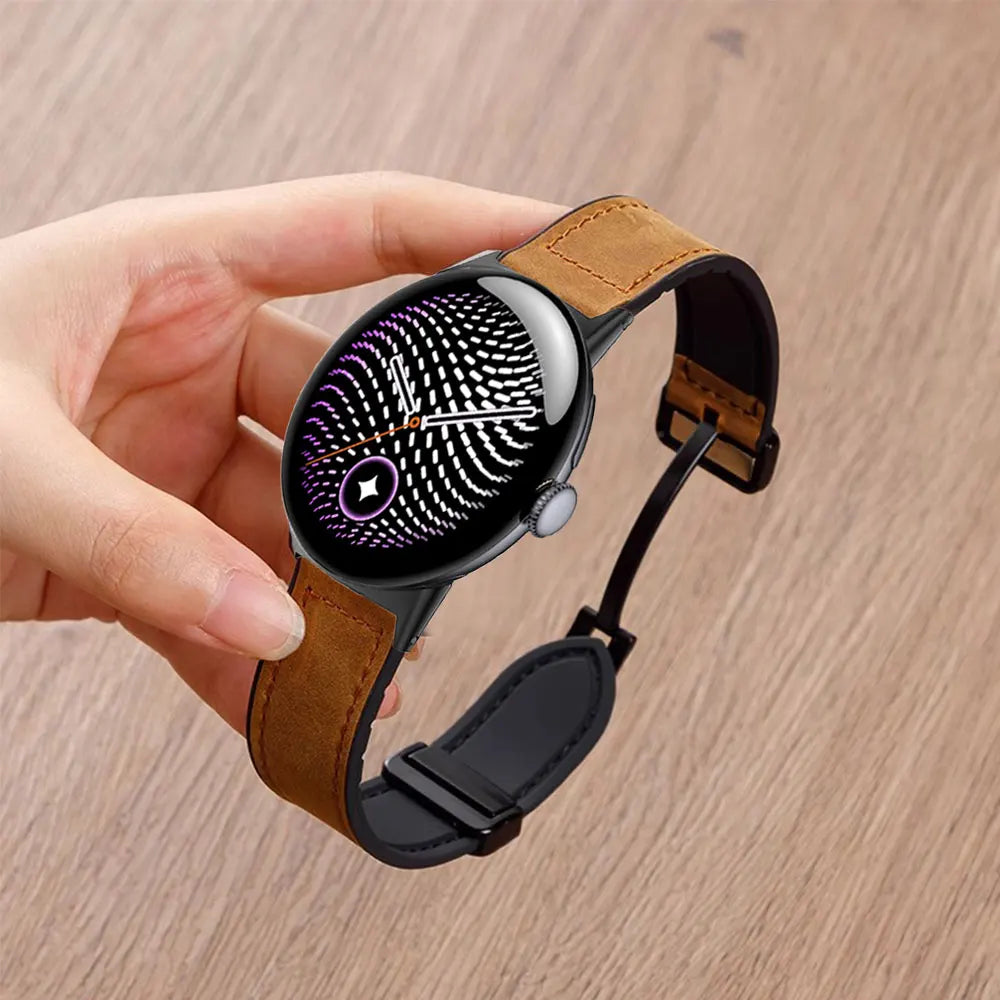 Google Pixel Watch Magnetic Leather & Silicone Band