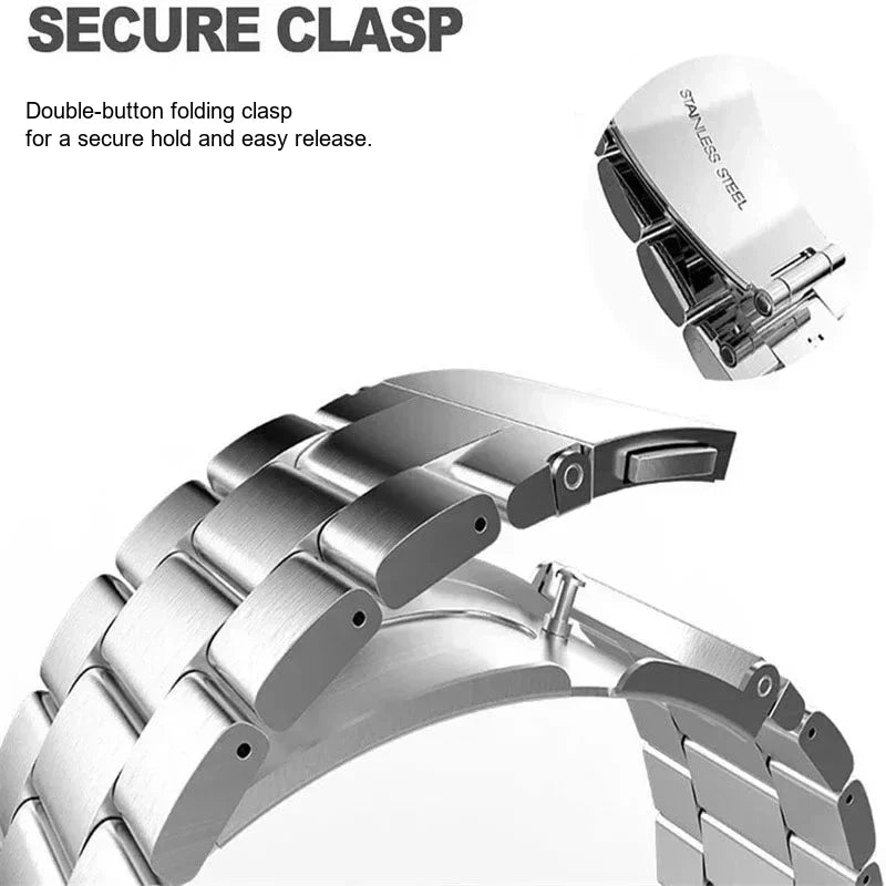 Samsung Galaxy Stainless Steel Link Watch Band - Watch8/Watch8 Classic/Watch9/Ultra/Ultra2