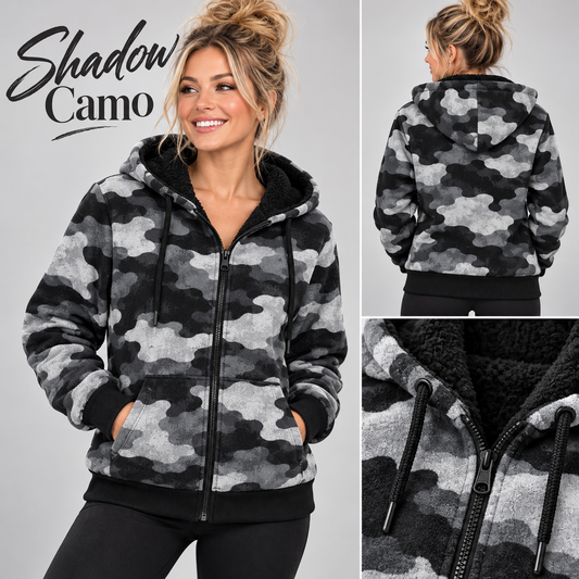 Shadow Camo-FLEECE LINED HOODED JACKET-PREORDER CLOSING 11/9, ETA LATE JAN.