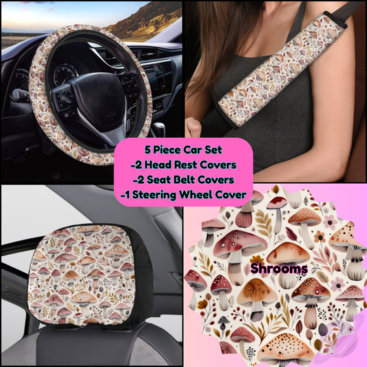 5 PIECE CAR SET-SHROOMS-PREORDER CLOSING 9/5