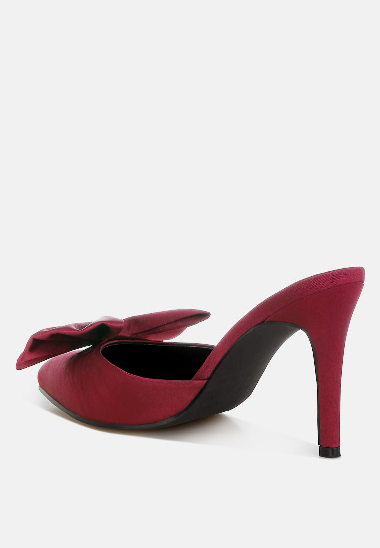 Sidonie Bow Detail Stiletto Mules