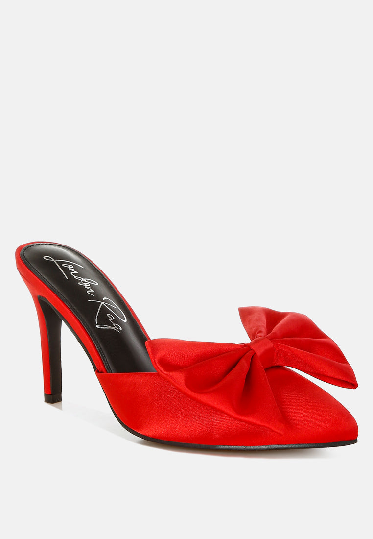 Sidonie Bow Detail Stiletto Mules