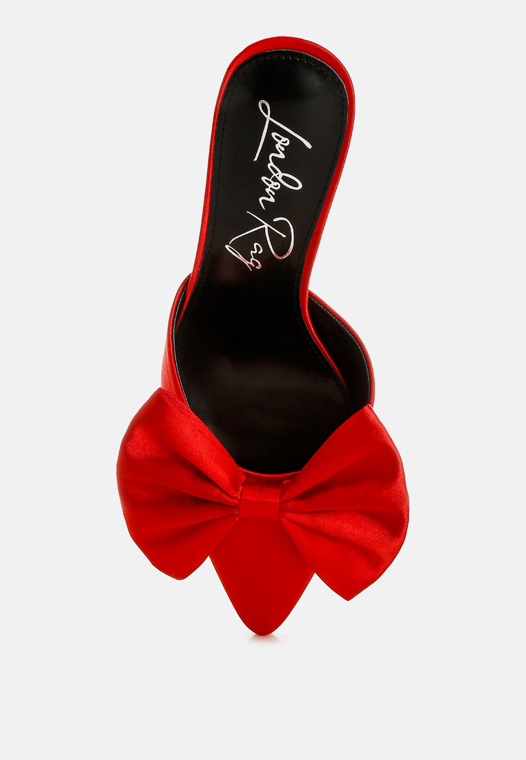 Sidonie Bow Detail Stiletto Mules