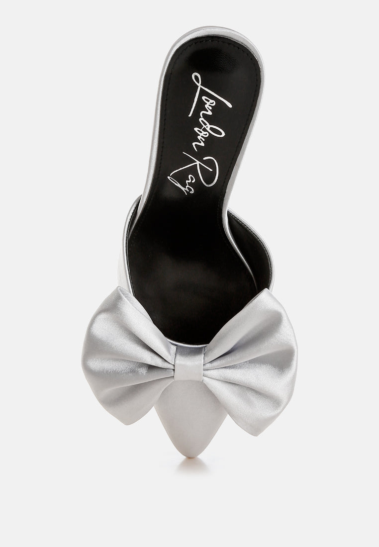 Sidonie Bow Detail Stiletto Mules