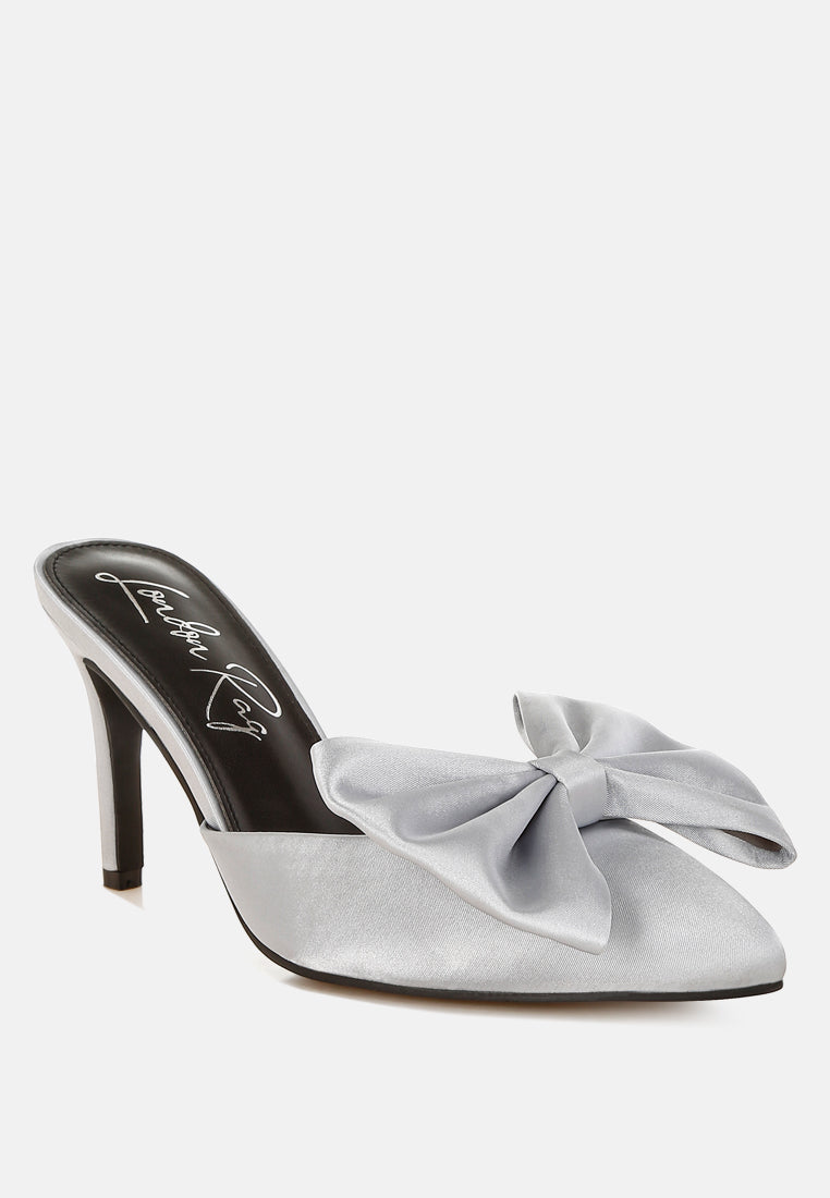 Sidonie Bow Detail Stiletto Mules