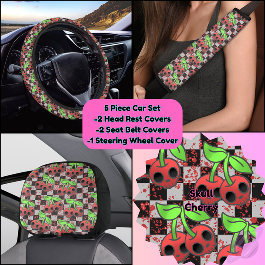 5 PIECE CAR SET-SKULL CHERRY-PREORDER CLOSING 9/5