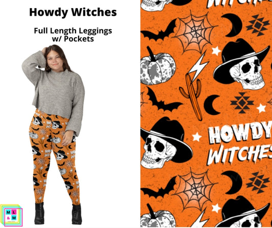 Howdy Witches Full Length Leggings w/ Pockets