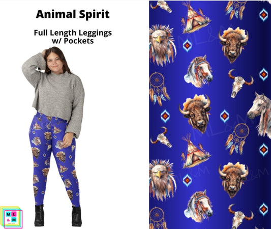 Animal Spirit Full Length Leggings w/ Pockets