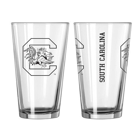 South Carolina Gamecocks 16 Oz. Gameday Pint Glasses Set