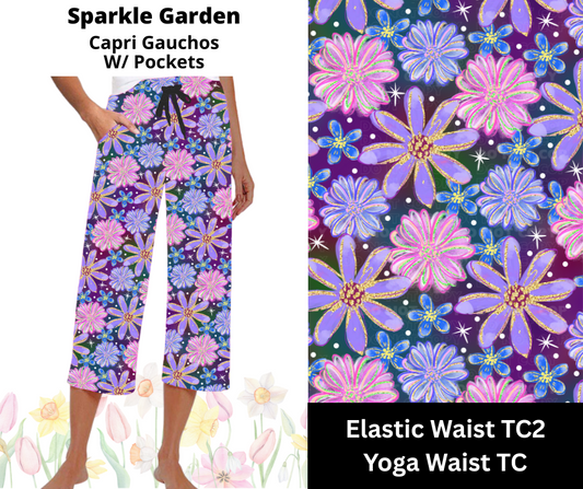 Sparkle Garden Capri Gauchos