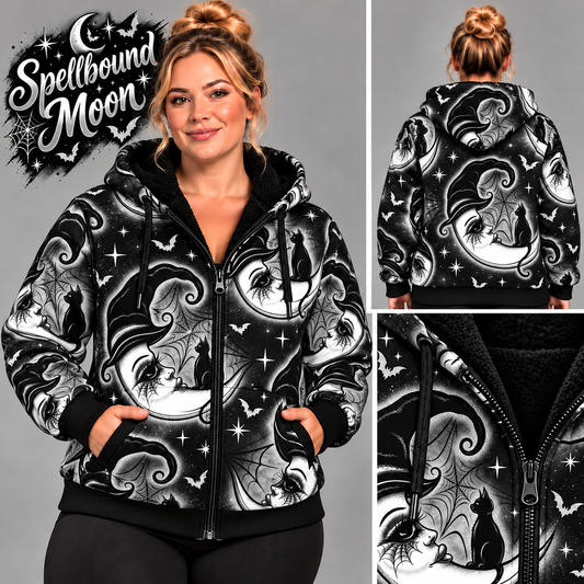Spellbound Moon-FLEECE LINED HOODED JACKET-PREORDER CLOSING 11/9, ETA LATE JAN.