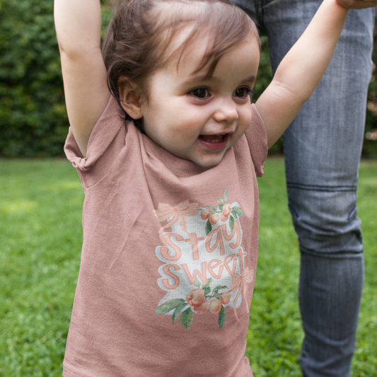 Stay Sweet Peach Graphic Tee