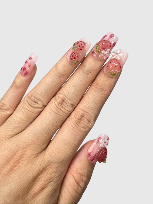 Strawberry Shortcake Press On Nails
