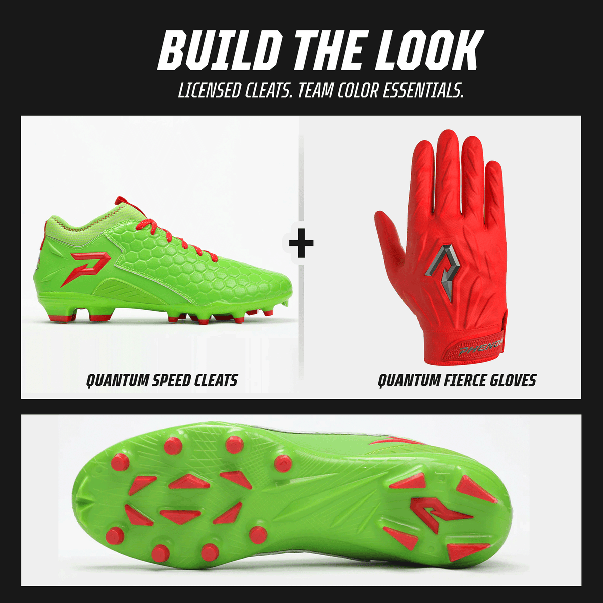 Ninja Turtles: Raphael Football Cleats – Quantum Speed 2.0 by Phenom Elite