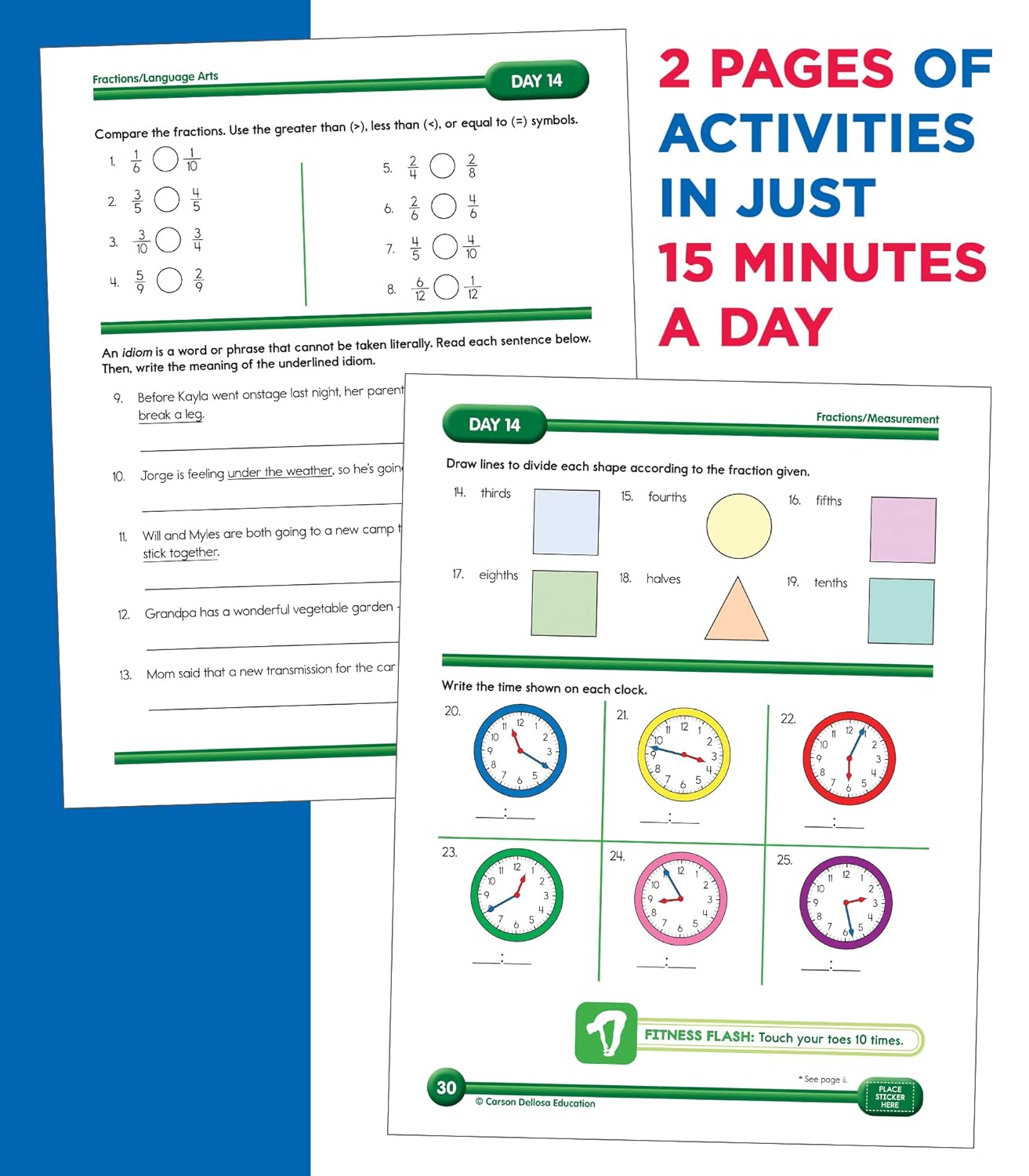 Summer Bridge Activities 3rd to 4th Grade Workbook, Math, Reading Comprehension, Writing, Science, Social Studies, Fitness Summer Learning Activities, 4th Grade Workbooks All Subjects With Flash Cards (Spiral Bound)