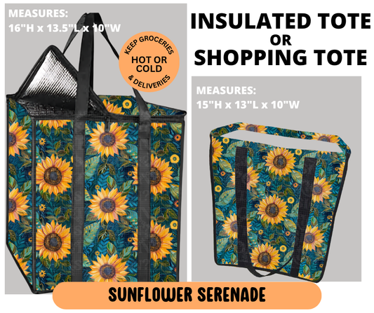 Preorder! Closes 6/29. ETA Sept. Sunflower Serenade Shopping & Insulated Tote