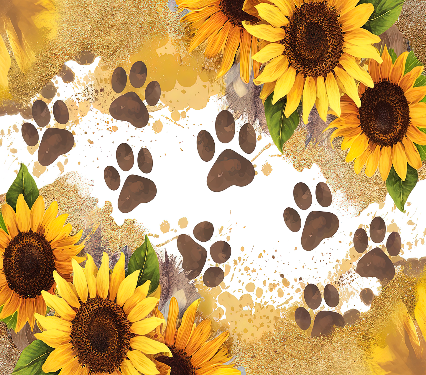 Sunflower Paw Parade 4-in-1 Can Cooler Cup