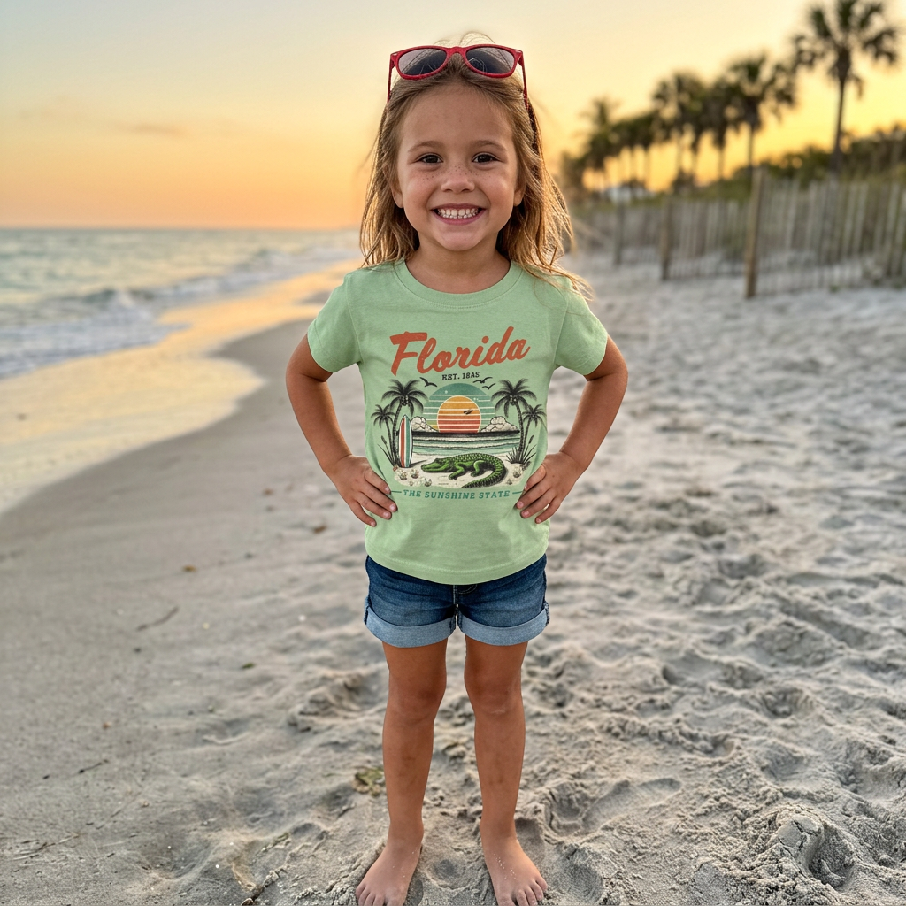 Sunshine State Florida Youth & Toddler Graphic Tshirt