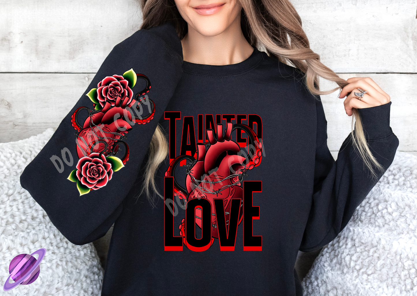 TAINTED LOVE CREWNECK SWEATSHIRT W/ SLEEVE