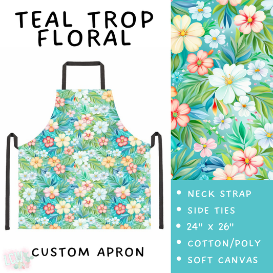 Batch #494 - Mama's Batch 2 - Closes 2/20 - ETA mid/late April - Teal Trop Floral Apron