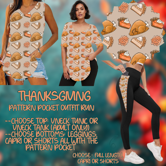 THANKSGIVING - PATTERN POCKET OUTFIT RUN 14 CLOSING 10/4