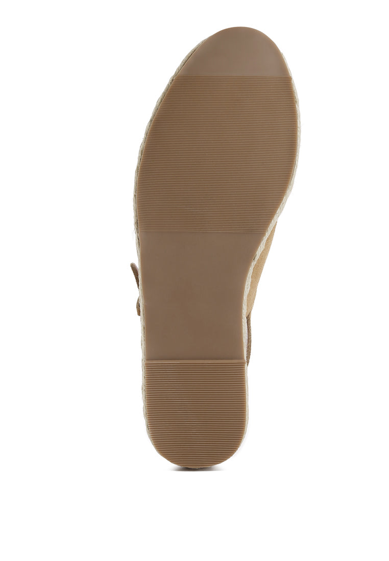 Affie Genuine Suede Slingback Strap Espadrilles