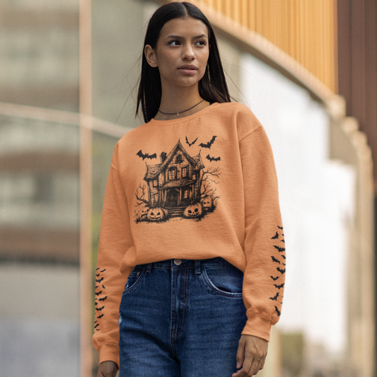 Haunted Manor Graphic Sweatshirt