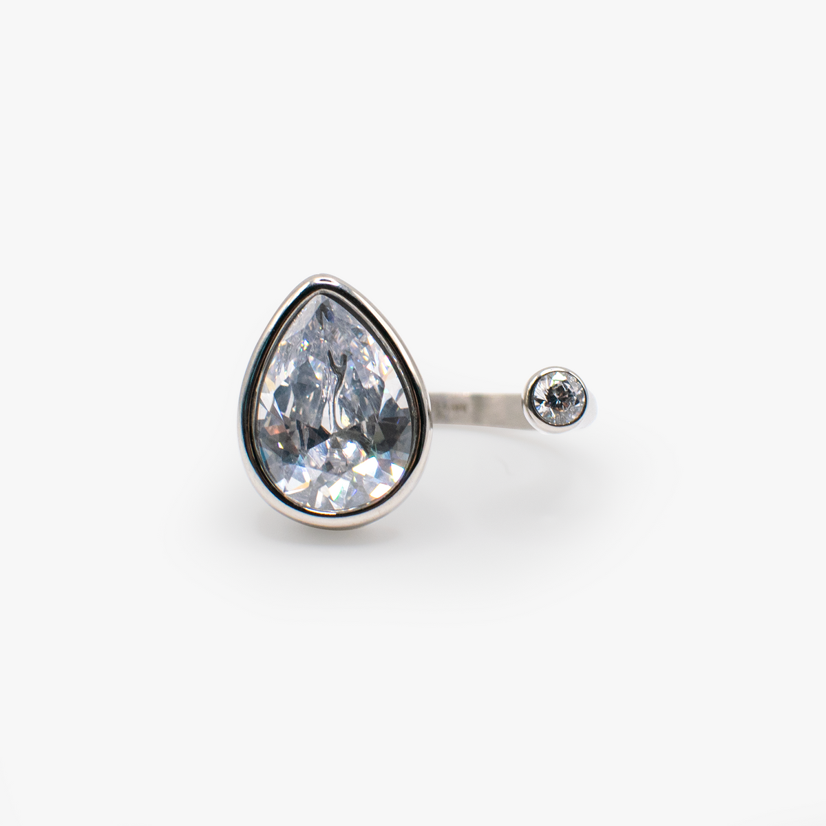 Teardrop Crystal Ring