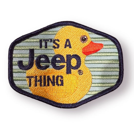 Patch - Jeep Duck - It's A Jeep Thing Stripes- Green