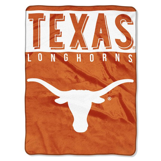 Texas Longhorns Royal Plush Raschel Throw Blanket 60x80"