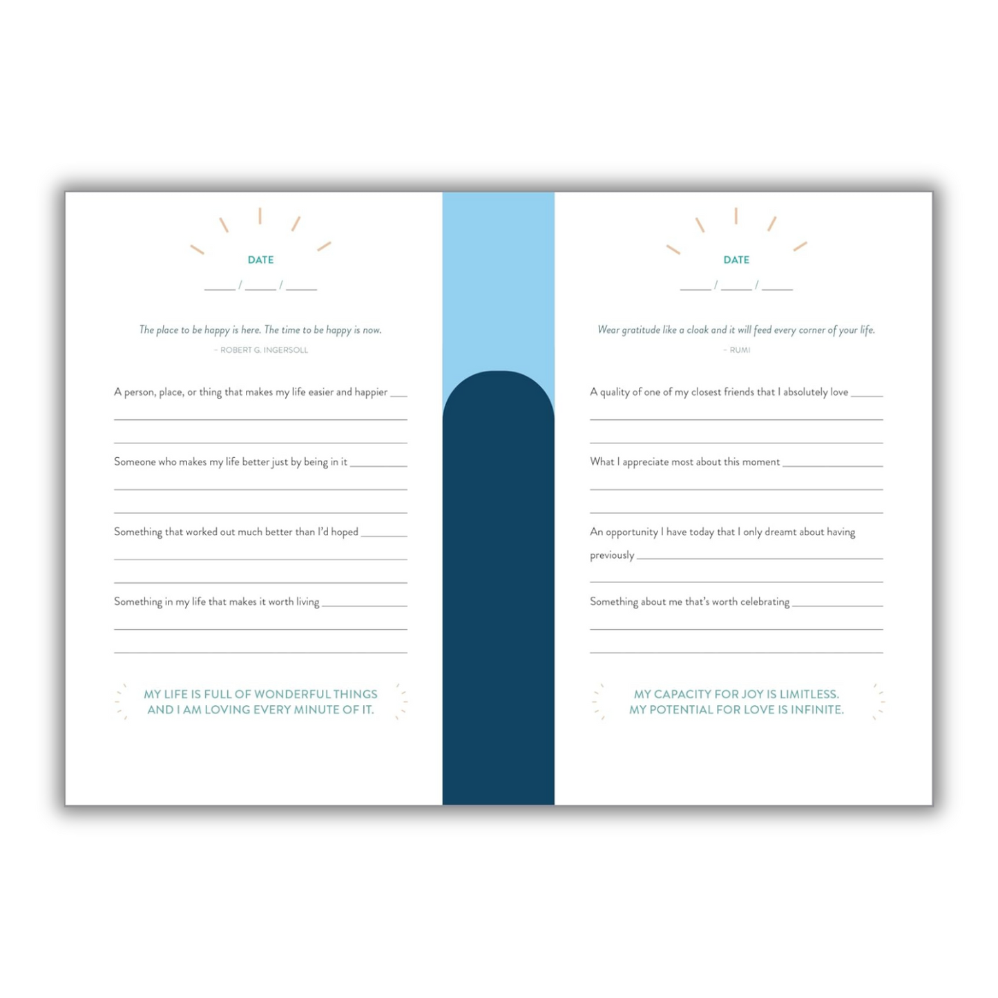 The 5-Minute Gratitude Journal: Give Thanks, Practice Positivity, Find Joy (Spiral Bound)