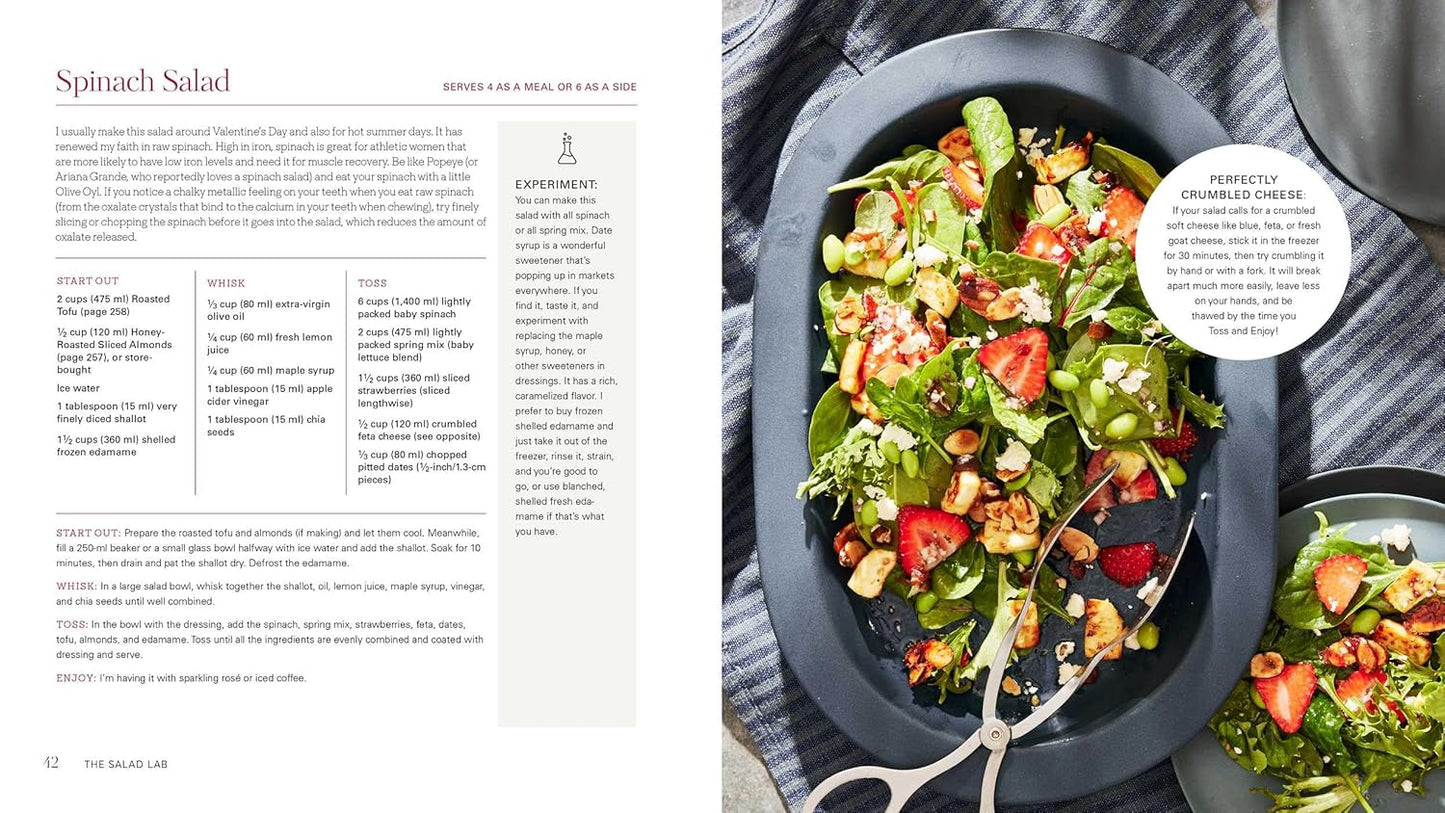 The Salad Lab: Whisk, Toss, Enjoy!: Recipes for Making Fabulous Salads Every Day (A Cookbook) (Spiral Bound)