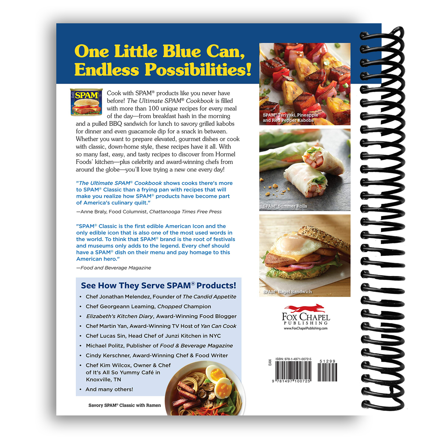 The Ultimate SPAM Cookbook: 100+ Quick and Delicious Recipes from Traditional to Gourmet (Spiral Bound)