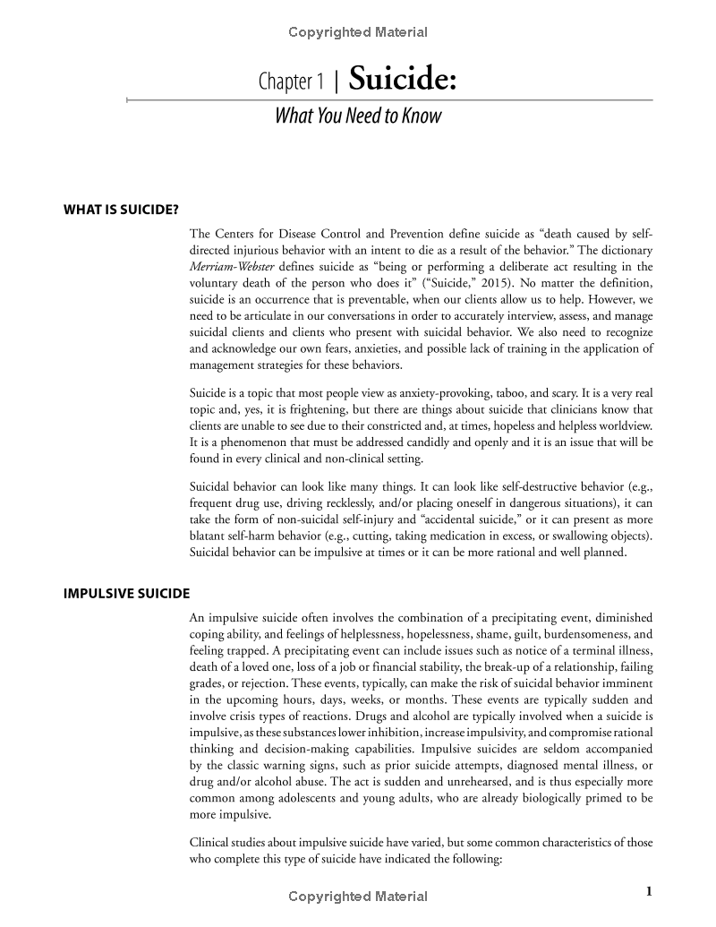 Treating Suicidal Clients & Self-Harm Behaviors: Assessments, Worksheets & Guides for Interventions and Long-Term Care (Spiral Bound)