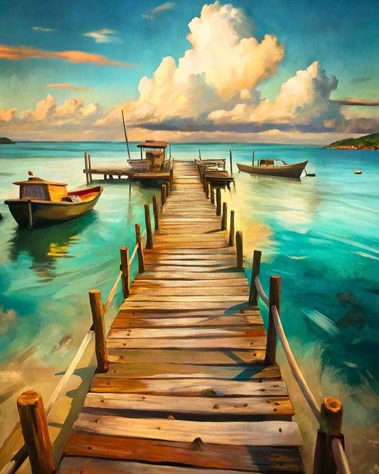 Tropical Pier Sunset