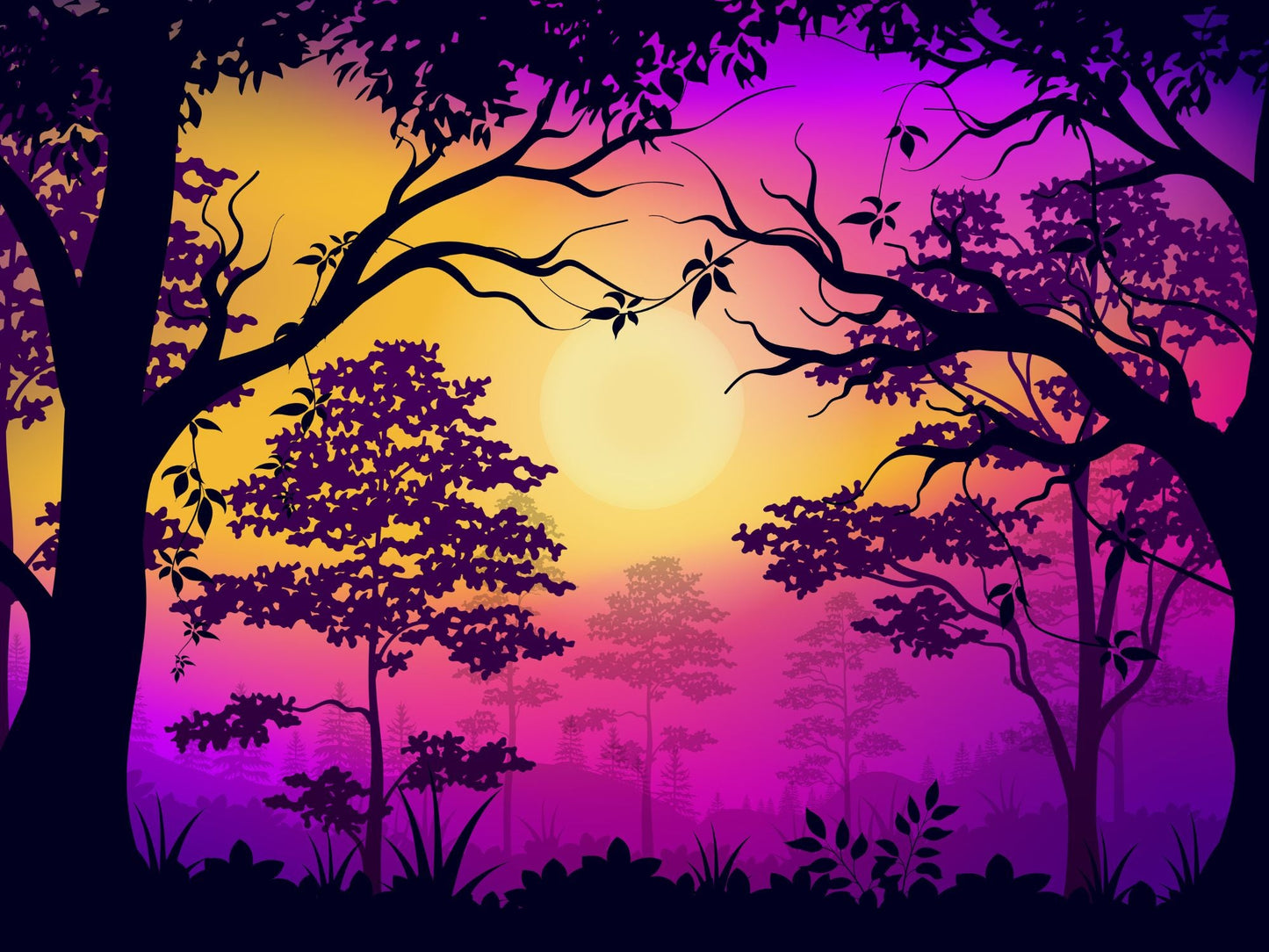 Twilight Forest Silhouette